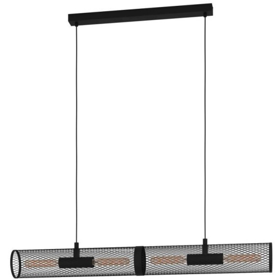 43534 Подвесной потолочный светильник (люстра) REDCLIFFE, 4Х40W, E27, L1080, B125, H1100, сталь, чер