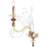 Бра Crystal Lux CATARINA AP1 V2 GOLD/TRANSPARENT-COGNAC