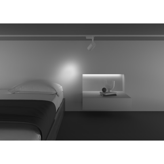 Однофазный двужильный светодиодный трековый светильник Maytoni Unity TR003-1-10W3K-S-W Vuoro 3000К 850Лм CRI90+ 24° 10Вт