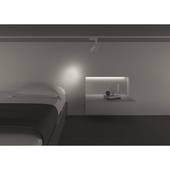 Однофазный двужильный светодиодный трековый светильник Maytoni Unity TR003-1-10W3K-S-W Vuoro 3000К 850Лм CRI90+ 24° 10Вт