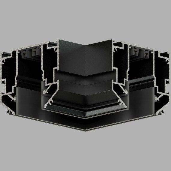 Соединитель угловой для шинопровода в гарпунных натяжной потолок Smart 220V Denkirs TR2026-BK