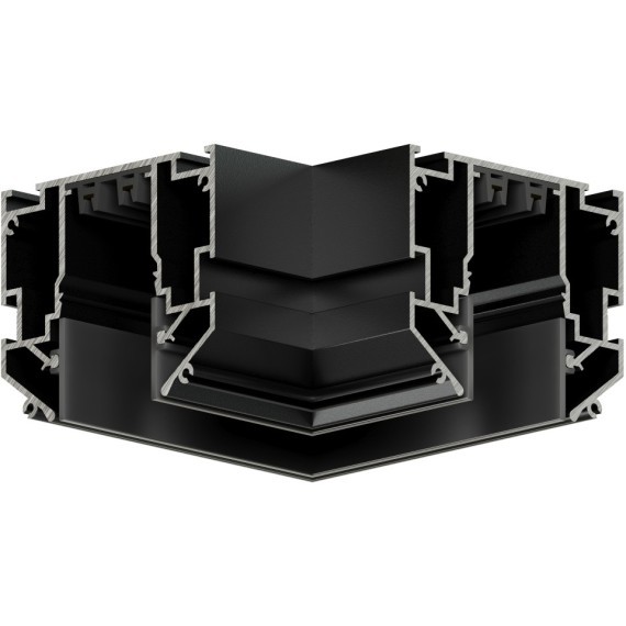 Соединитель угловой для шинопровода в гарпунных натяжной потолок Smart 220V Denkirs TR2026-BK