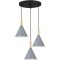 SLE1255-433-03 Светильник подвесной Черный/Серый E27 3*40W ARKET