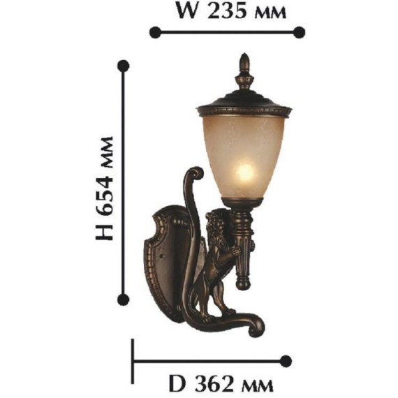 Настенный светильник уличный Guards 1337-1W
