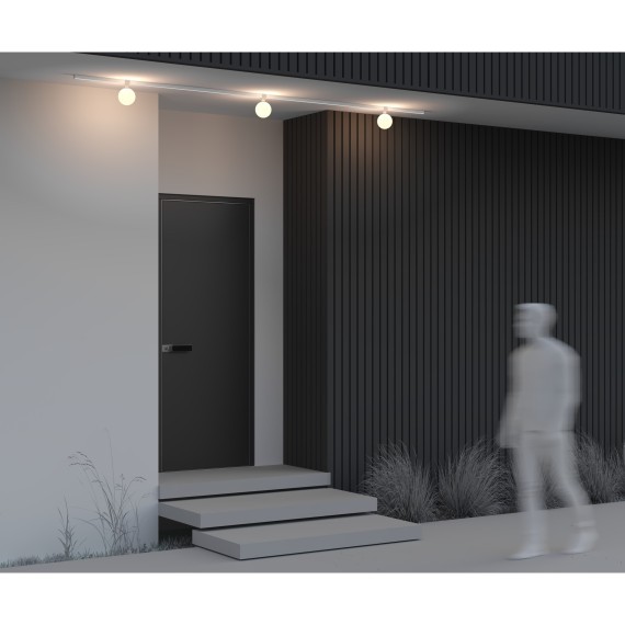 Уличный трековый светильник Outdoor O-TR01-1-S-9WW3K