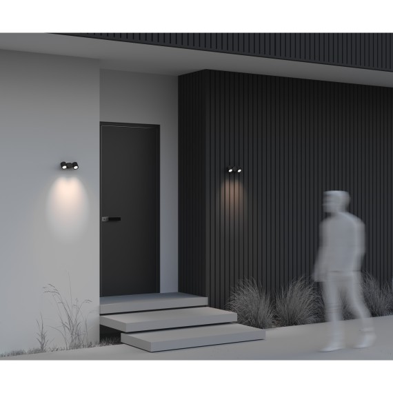 Уличный настенный спот влагозащищенный Outdoor O010WL-02B