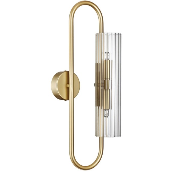 6560/2W SUSPENTIONI LN24 золотой/прозрачный/металл/стекло Бра G9 2*20W 220V TORONTO