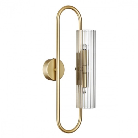 6560/2W SUSPENTIONI LN24 золотой/прозрачный/металл/стекло Бра G9 2*20W 220V TORONTO