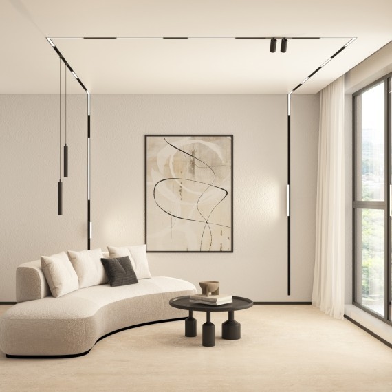 DK8026-BK Трековый магнитный светодиодный SMART (TUYA, Алиса, Wi-Fi, пам. настроек) светильник Denkirs SMART 220V CRI90+ 3000-6000К 3040Лм 120° 36Вт