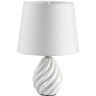 8143/1T MODERNI LN25 белый, керамика/текстиль Настольная лампа Е27 1*60W 220V KEILA