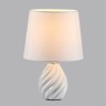 8143/1T MODERNI LN25 белый, керамика/текстиль Настольная лампа Е27 1*60W 220V KEILA