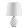 8143/1T MODERNI LN25 белый, керамика/текстиль Настольная лампа Е27 1*60W 220V KEILA