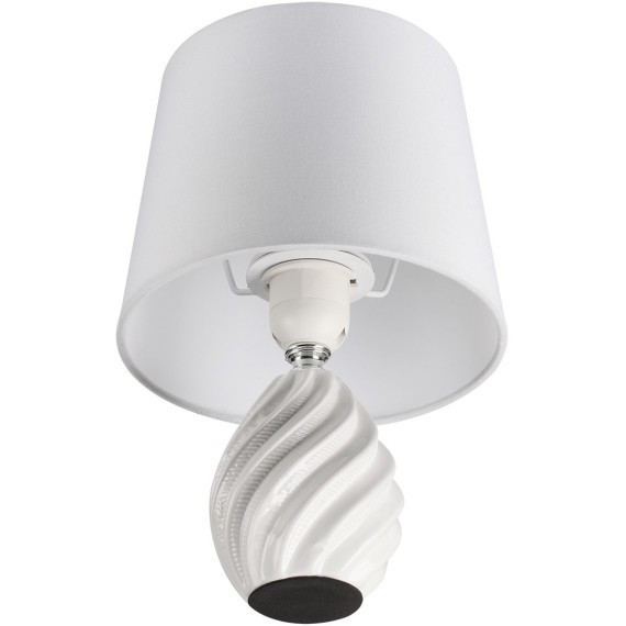 8143/1T MODERNI LN25 белый, керамика/текстиль Настольная лампа Е27 1*60W 220V KEILA