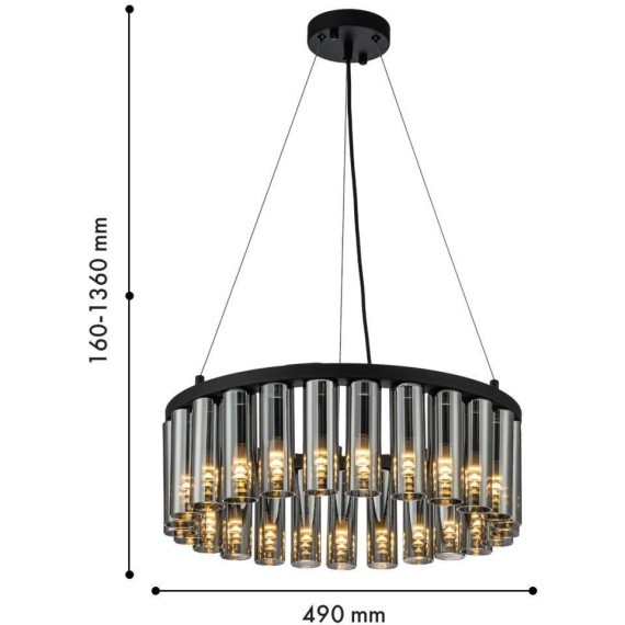 Подвесная люстра Slang 4504-25P