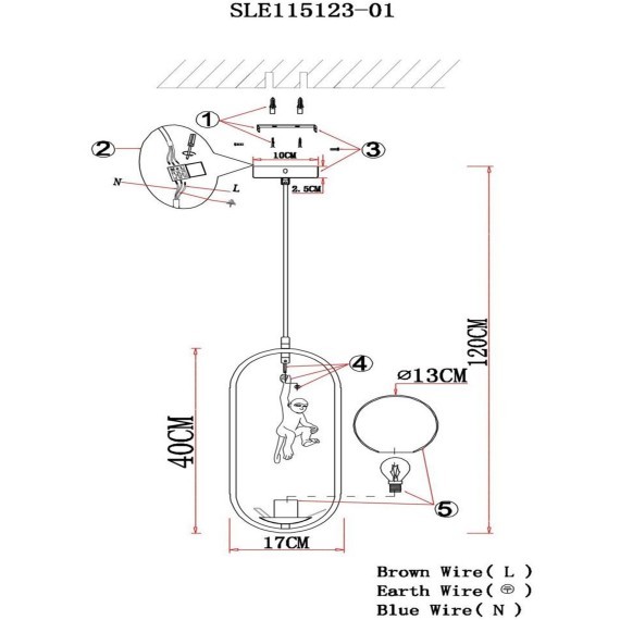 SLE115123-01 Подвес Белый/Белый E27 1*60W TENATO
