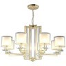 Люстра Crystal Lux NICOLAS SP-PL8 GOLD/WHITE