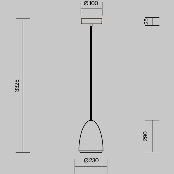 Подвесной светильник Maytoni MOD430PL-01CM