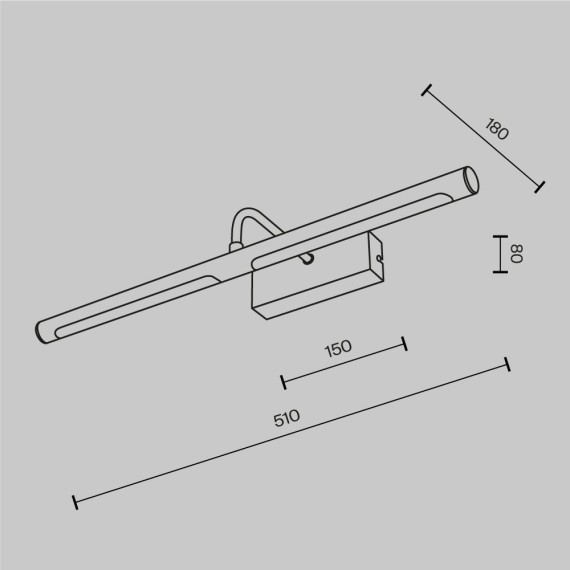 Подсветка Maytoni MIR266WL-L12BS4K