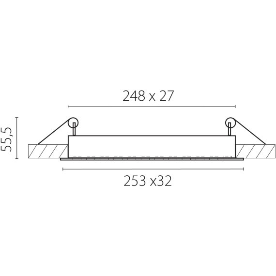 Встраиваемый в ГКЛ светодиодный спот с ячейками 18Вт 26° 1150Лм CRI90 4000К Guarda Lightstar 080346