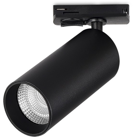 ST382.436.20.TRIAC Св-к трек. Черный LED 1*20W 3000K 1 800Lm Ra90 24 IP20 DxH- 220V Однофазная трековая система