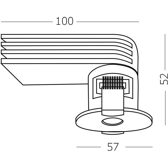 ST217.538.09 Св-к встр. Белый LED 1*9W 3000K 510Lm Ra90 36° IP20 D57xH52 220-240V Встраиваемые светильники