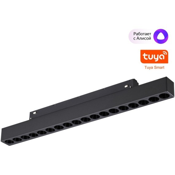 359635 Трековый светильник Novotech SHINO диммир. со сменой цв.температуры, пульт ДУ/Tuya Smart Life IP20 LED Ra90 18W 48V 3000-6000K FLUM