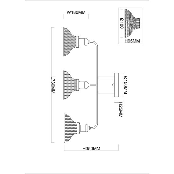 Люстра потолочная Stilfort 2009/02/03P серия Feloria