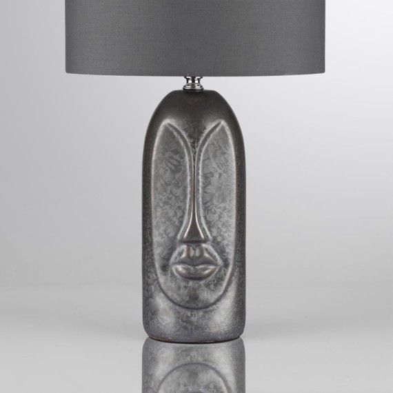 8146/1T MODERNI LN25 серый, керамика/текстиль Настольная лампа Е27 1*60W 220V AKIVI