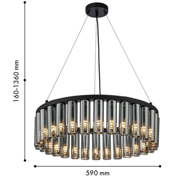 Подвесная люстра Slang 4504-30P