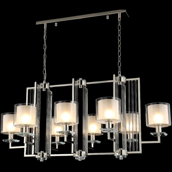 Люстра Crystal Lux NICOLAS SP8 L1000 GOLD/WHITE