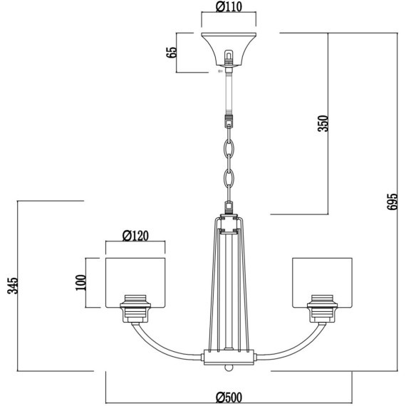 Люстра Freya FR5003PL-05B