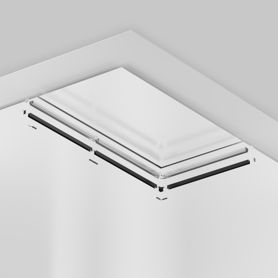 Профиль 2м для монтажа накладных шинопроводов  в гарпунный натяжной потолок Maytoni Gravity TRA010MP-212S