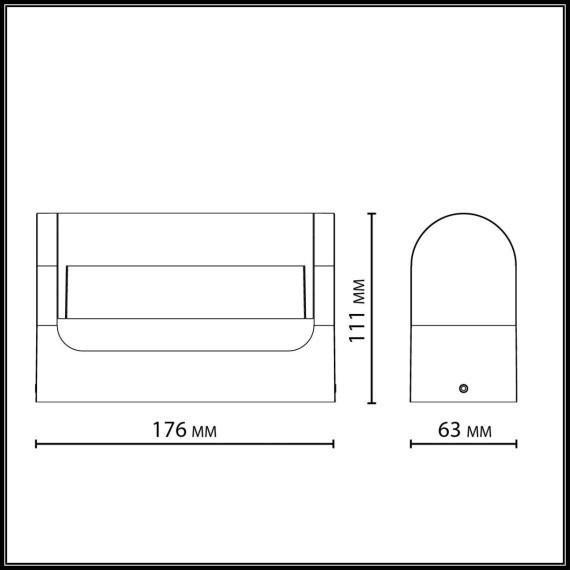 Настенный светильник IP65 LED 12W 450Лм 3000K 140° 220-240V TWINSET 7118/12WL
