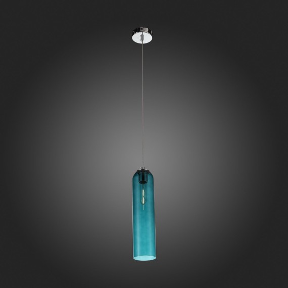 SL1145.183.01 Светильник подвесной ST-Luce хром/зеленый E27 1*60W CALLANA