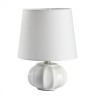8145/1T MODERNI LN25 белый, керамика/текстиль Настольная лампа Е27 1*60W 220V HAMA