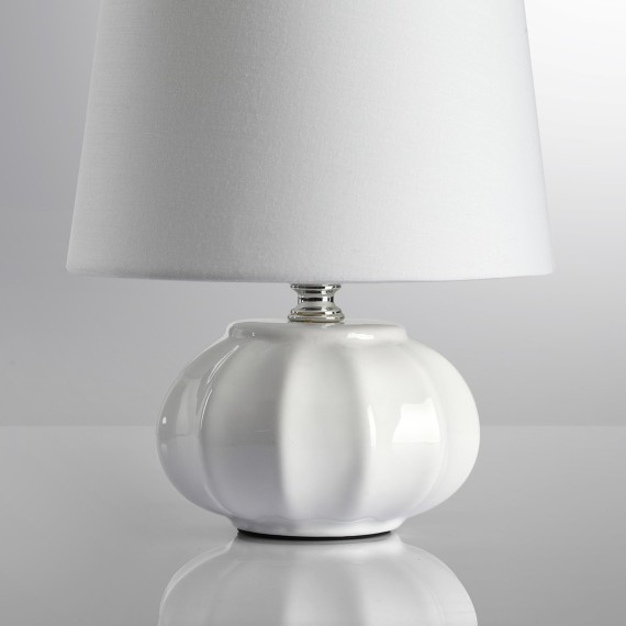 8145/1T MODERNI LN25 белый, керамика/текстиль Настольная лампа Е27 1*60W 220V HAMA