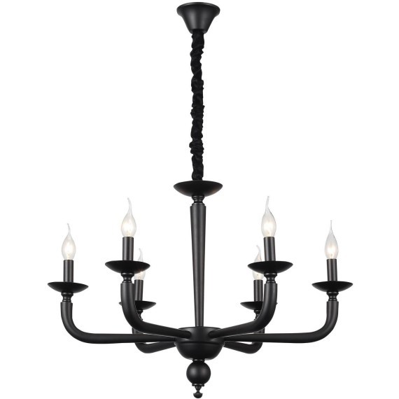 SL1114.403.06 Люстра подвесная ST-Luce Черный E14 6*40W FORTEZA