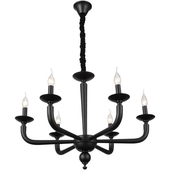 SL1114.403.06 Люстра подвесная ST-Luce Черный E14 6*40W FORTEZA