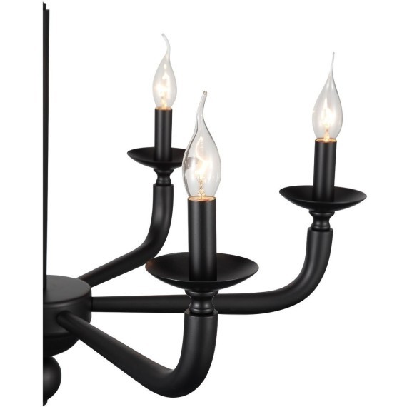 SL1114.403.06 Люстра подвесная ST-Luce Черный E14 6*40W FORTEZA