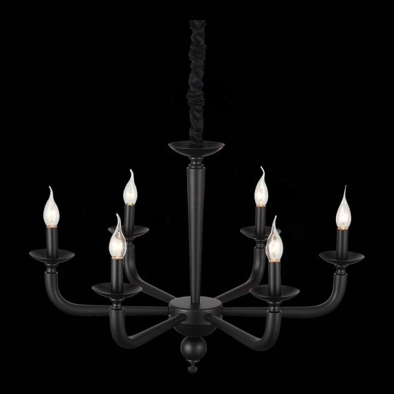 SL1114.403.06 Люстра подвесная ST-Luce Черный E14 6*40W FORTEZA