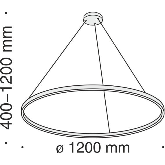 Подвесной светильник светодиодный Rim MOD058PL-L65BS4K