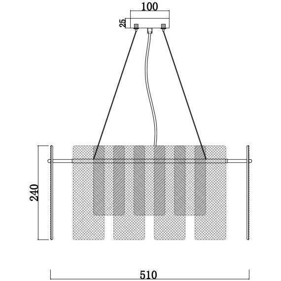 Люстра подвесная Freya FR5198PL-06BS Ottimo под лампы 6xE14 60W