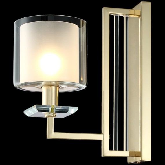 Бра Crystal Lux NICOLAS AP1 GOLD/WHITE