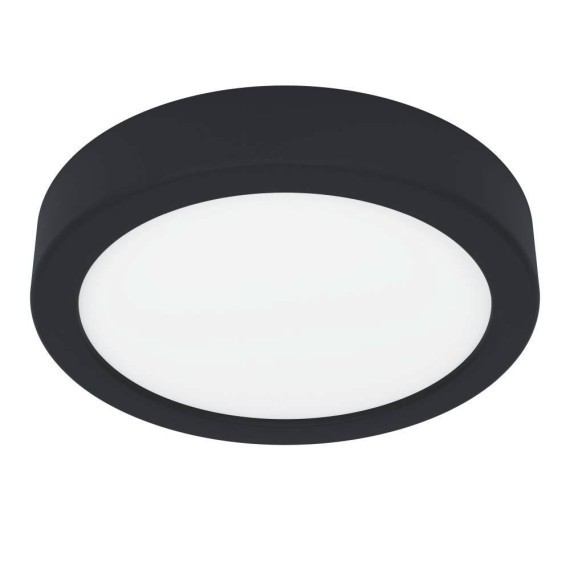 900637 Накладной светильник FUEVA 5, 11W (LED), 3000K, IP44, ?160, сталь, черный / пластик, белый