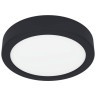 900637 Накладной светильник FUEVA 5, 11W (LED), 3000K, IP44, ?160, сталь, черный / пластик, белый