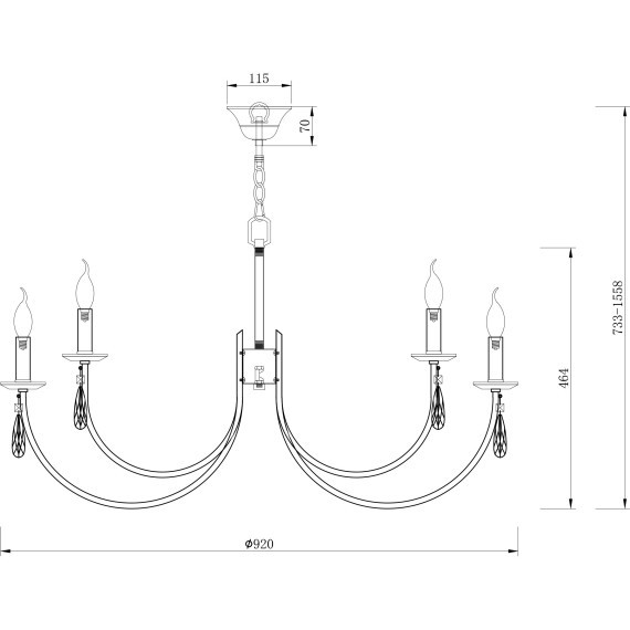 Подвесная люстра Forte FR1006PL-12N