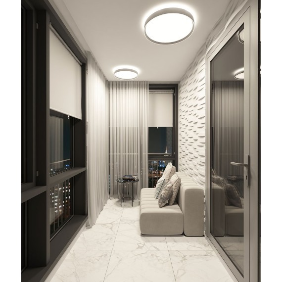 DK6511-WH/1 Накладной светильник, LED, 50W, IP 20, 3000K - 6500K, белый, металл, полимер