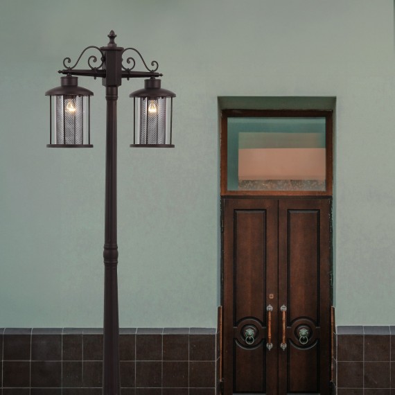 SL080.425.03 Светильник уличный наземный ST-Luce Темный кофе/Прозрачный, Темный кофе E27 3*100W LASTERO