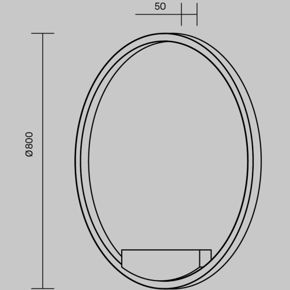 Настенный светильник (бра) Maytoni MOD058WL-L50WK