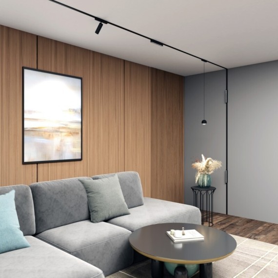 DK5341-BK Трековый магнитный светодиодный светильник Denkirs AIR 48V CRI95+ 4000К 741Лм 36° 12Вт